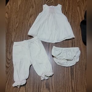 Vintage Gymboree 3-6 Months Alphabet Soup Line Three Piece Dress, Pants, Bottom